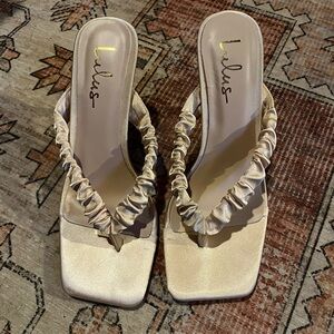 Lulus Cabrera sandals - champagne 7